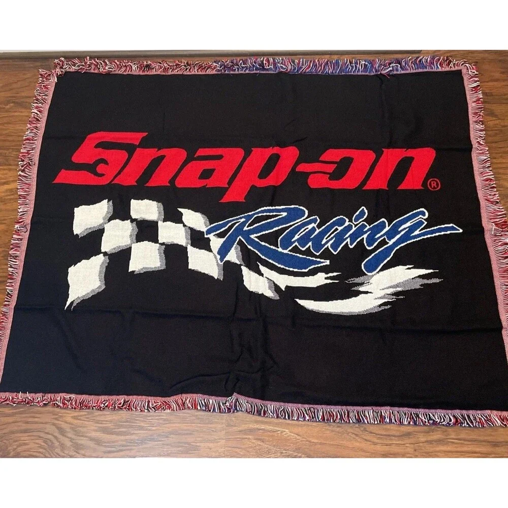 Vintage SNAP-ON RACING Tools Stadium Throw Blanket 45